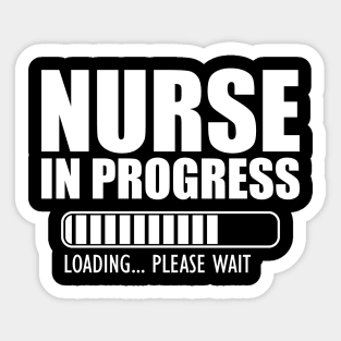 Nurse in progress loading w Sticker